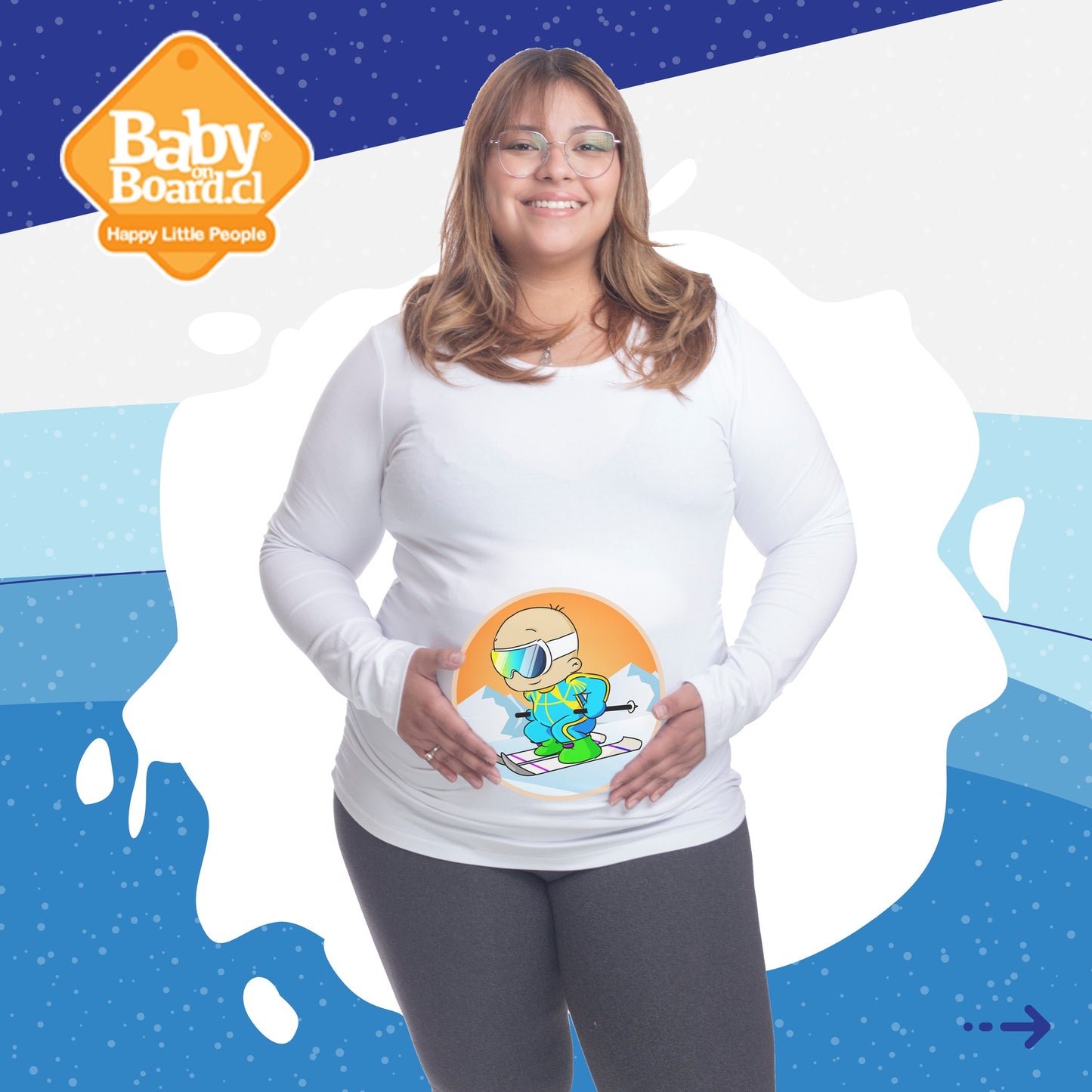 Polera Embarazada diseño Personalizado