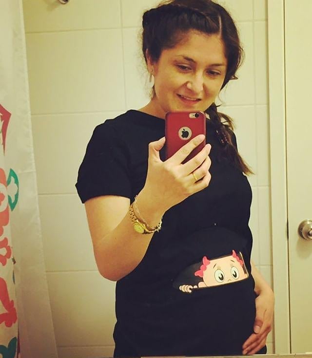 Polera Embarazada diseño Personalizado