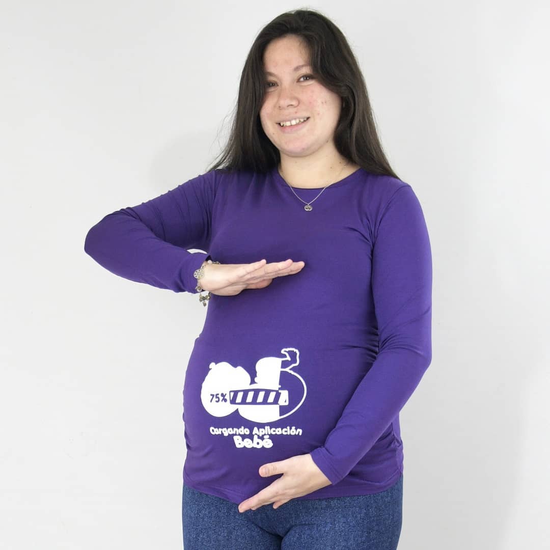 Polera Embarazada diseño Personalizado