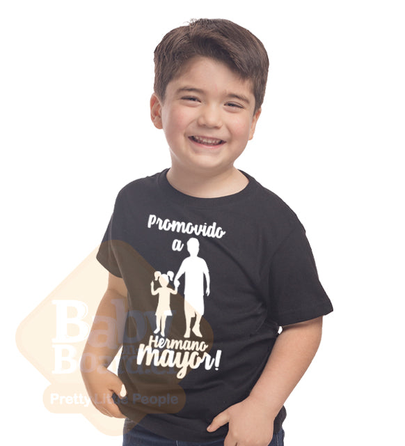 Polera Promovido a Hermano Mayor de Niña