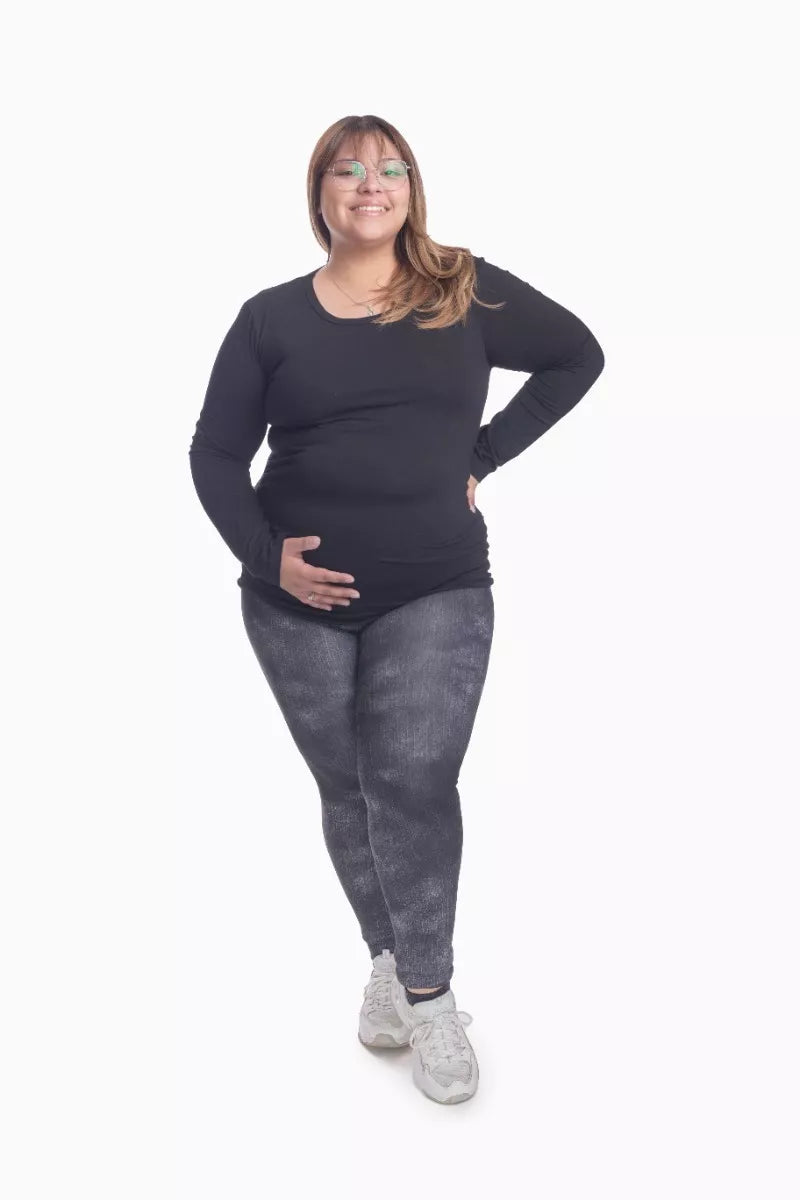 Polera Maternal Manga Larga