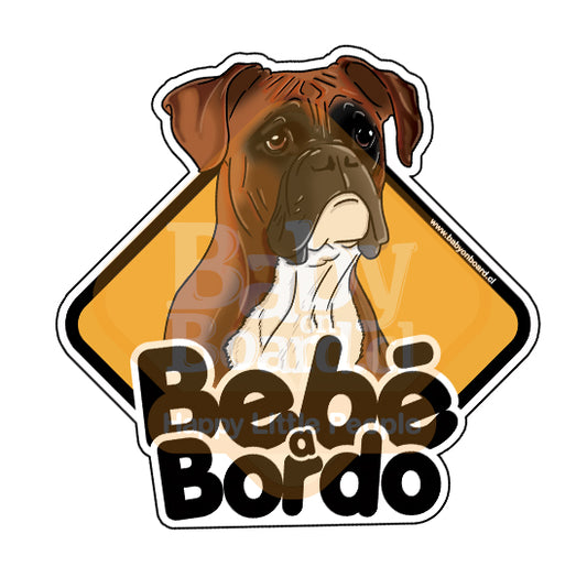 Letrero Boxer a Bordo - Café