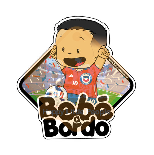 Letrero Bebé a Bordo Selección Chilena Niño