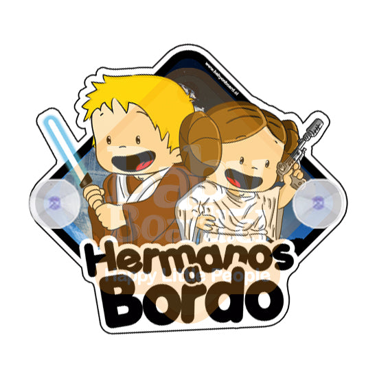 Letrero Bebé a Bordo Chupones BabyJedis Mixtos