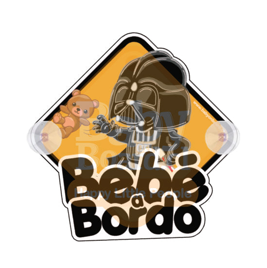 Letrero Bebé a Bordo Chupones BabyVader