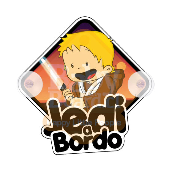 Letrero Bebé a Bordo Chupones Jedi BoyLuke