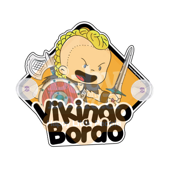 Letrero Bebé a Bordo Chupones Vikingo