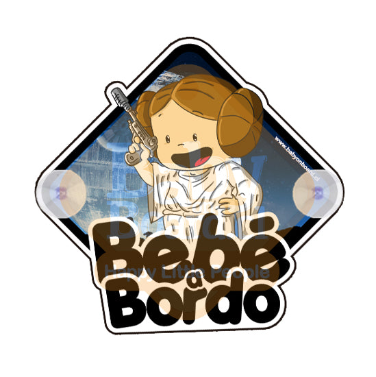 Letrero Bebé a Bordo BabyLeia con chupones