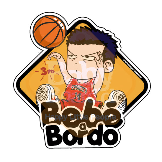 Letrero Bebé a Bordo BabyMitsui Slamdunk