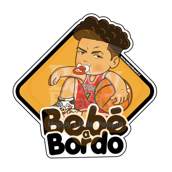 Letrero Bebé a Bordo BabyMiyagi Slamdunk