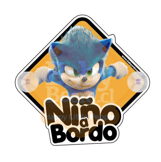 Letrero Bebé a Bordo Chupones KidSonic