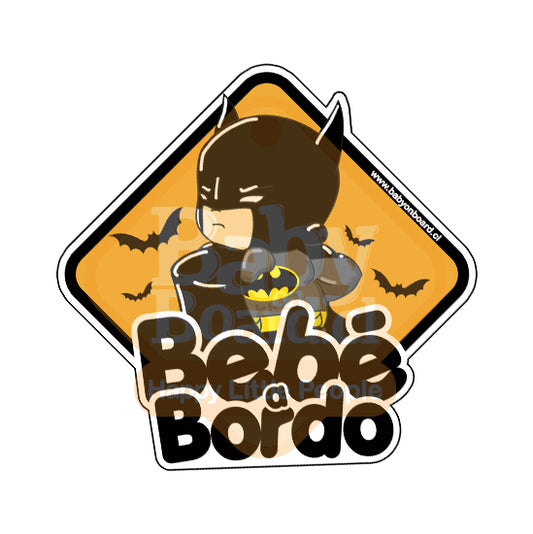 Letrero Bebé a Bordo BabyBatman