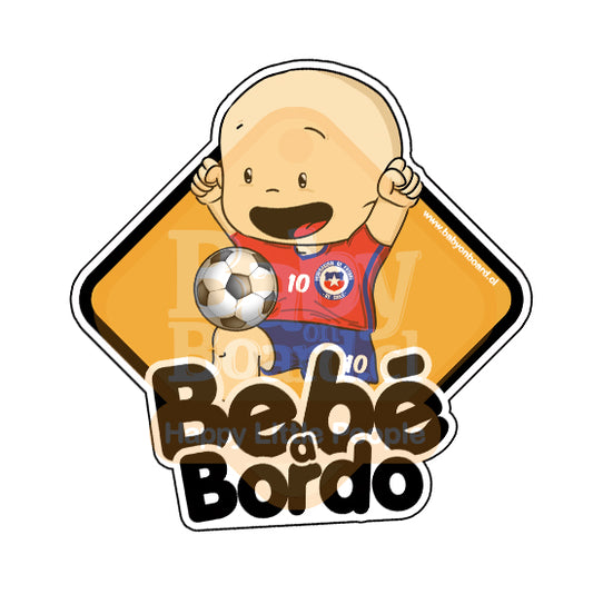 Letrero Bebé a Bordo Selección Chilena