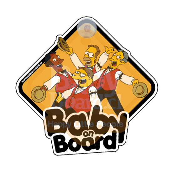 #105 Letrero Auto Babyonboard Borbotones