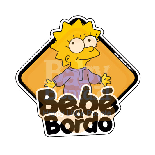 Letrero Bebé a Bordo BabyLisa