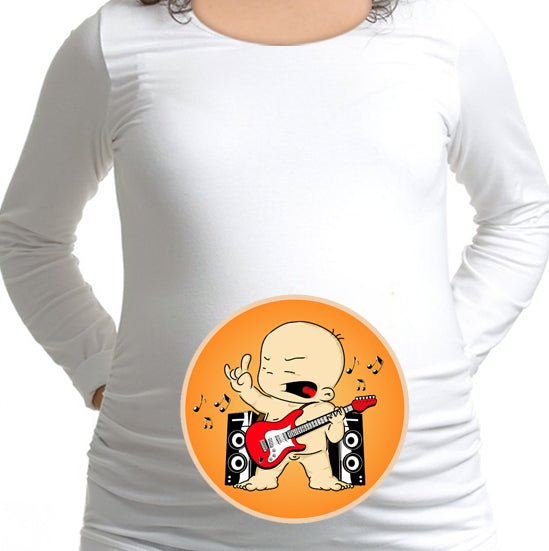 #111.- Polera Embarazada Rockero