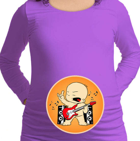 #111.- Polera Embarazada Rockero