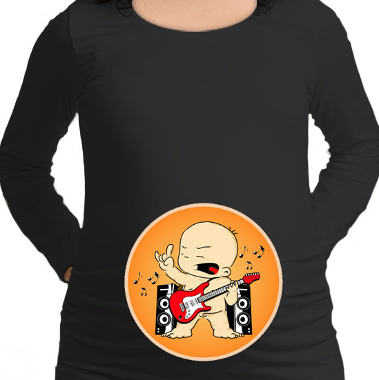 #111.- Polera Embarazada Rockero