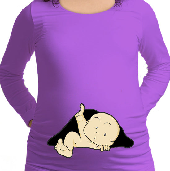 #113.- Polera Embarazada Pie niño