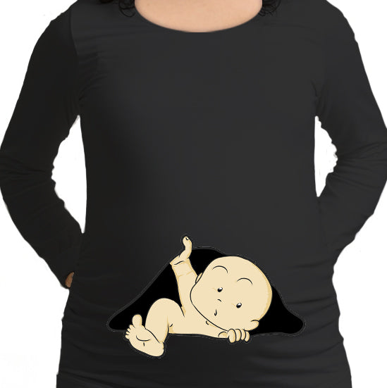 #113.- Polera Embarazada Pie niño