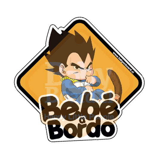 Letrero Bebé a Bordo BabyVegeta