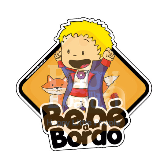 Letrero Bebé a Bordo Principito Bebé
