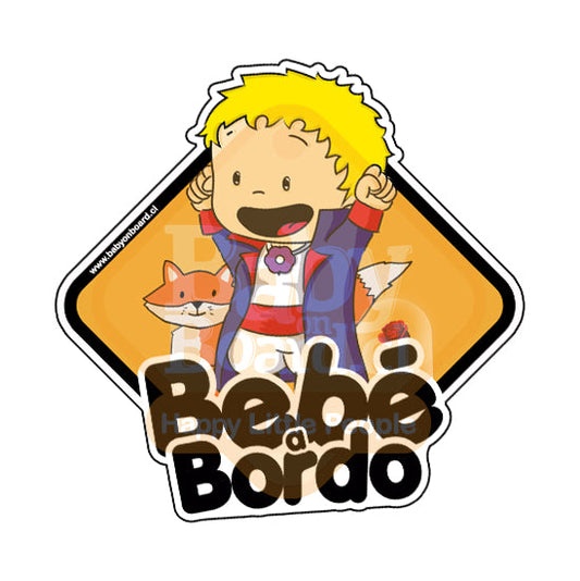 Letrero Bebé a Bordo Principito Bebé
