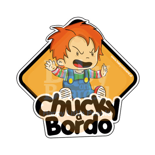 Letrero Bebé a Bordo Chucky Niño
