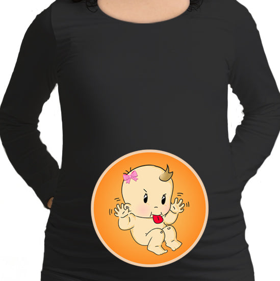#032.- Polera Embarazada Burla niña
