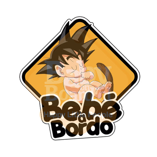 Letrero Bebé a Bordo Baby Goku