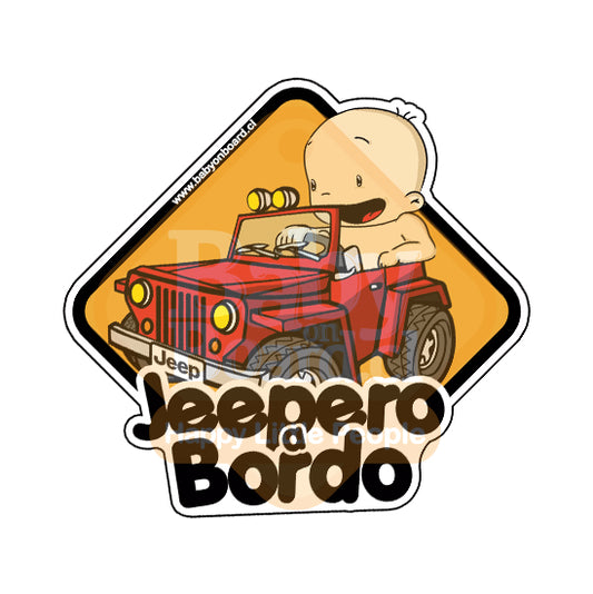 Letrero Bebé a Bordo Jeepero