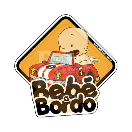 Letrero Bebé a Bordo, Niño Automovil