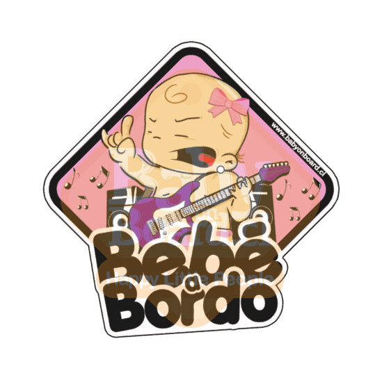 Letrero Bebé a Bordo Rockera