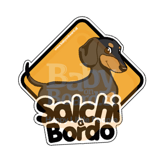 Letrero Bebé a Bordo, Salchi a Bordo