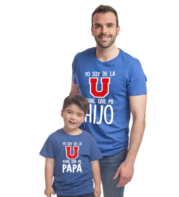 40.- Polera Adulto Yo Soy de la Universidad de Chile igual que mi hijo