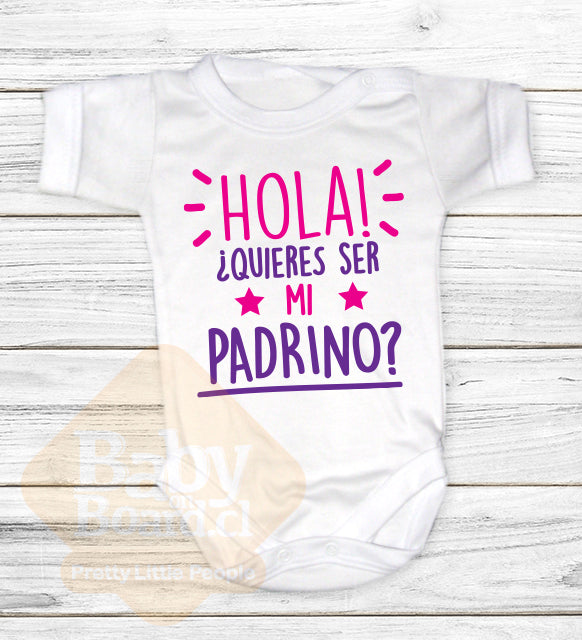 65B Body Bebé ¿Quieres ser mi Padrino?