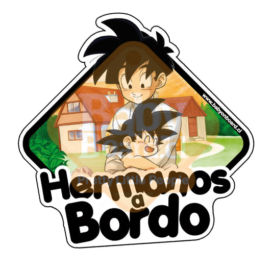 Letrero Bebé a Bordo, Hermanos Saiyajines BoyGohan y BabyGoten