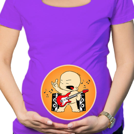 #111.- Polera Embarazada Rockero