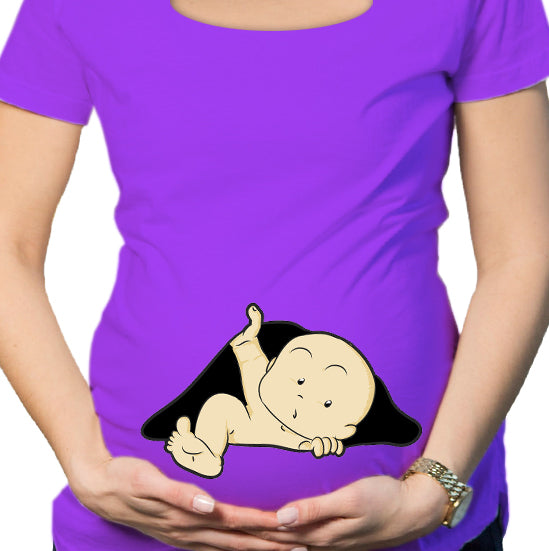 #113.- Polera Embarazada Pie niño