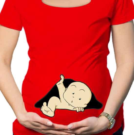 #113.- Polera Embarazada Pie niño