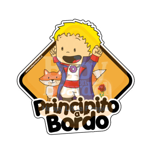 Letrero Bebé a Bordo Principito a Bordo