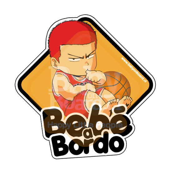 Letrero Bebé a Bordo BabyHanamichi Slamdunk