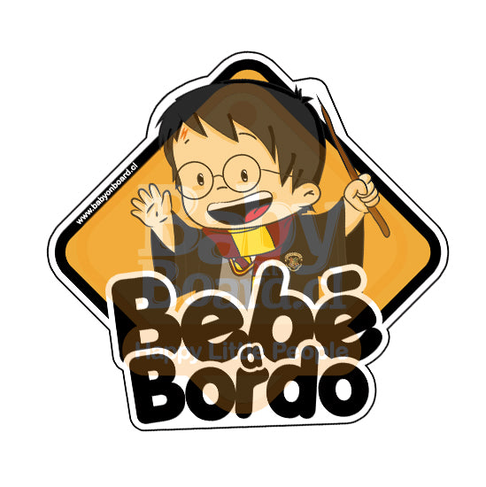 Letrero Bebé a Bordo BoyHarry