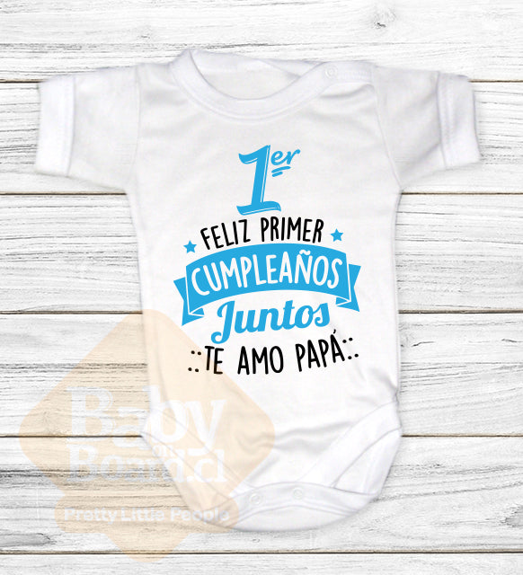 59- Body Bebé primer cumpleaños juntos
