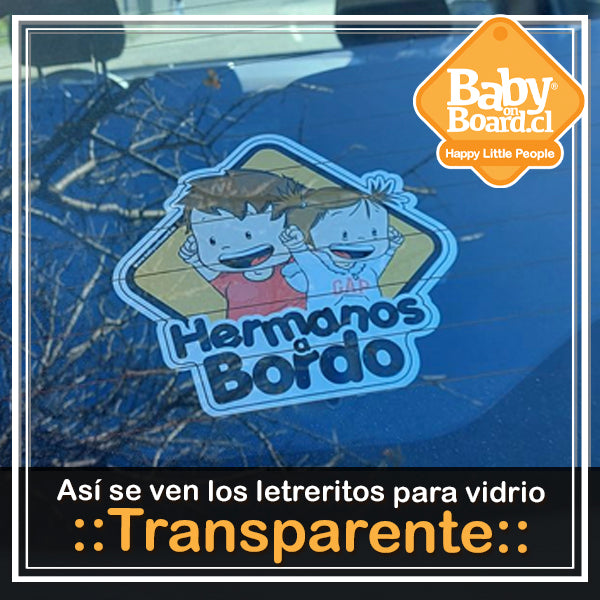 Letrero Bebé a Bordo Bombera (caja 6 unidades)