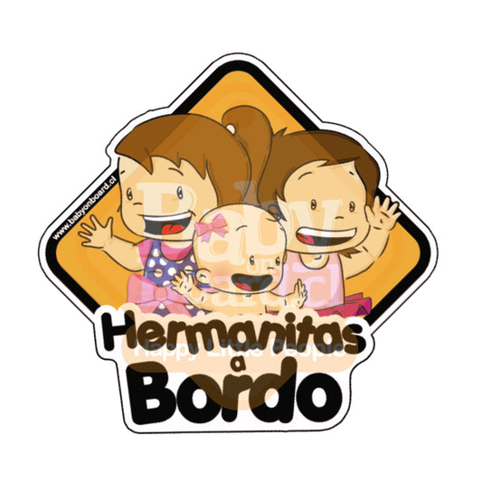 Letrero Hermanitas a Bordo, Hermana Mayor de dos niñas