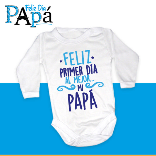 Body Bebé Feliz primer día papá - L/CELESTES