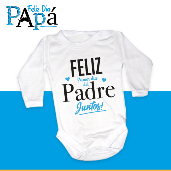 Body Bebé Feliz primer día del Padre juntos - L/CELESTES