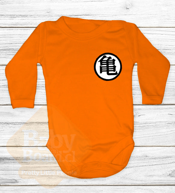 73.- Conjunto Polera Adulto + Body Bebé Goku