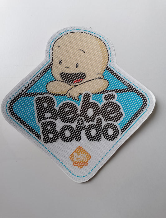 Letrero W.V. Bebé a Bordo Niño - Bebé Logo